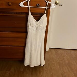 White mini dress